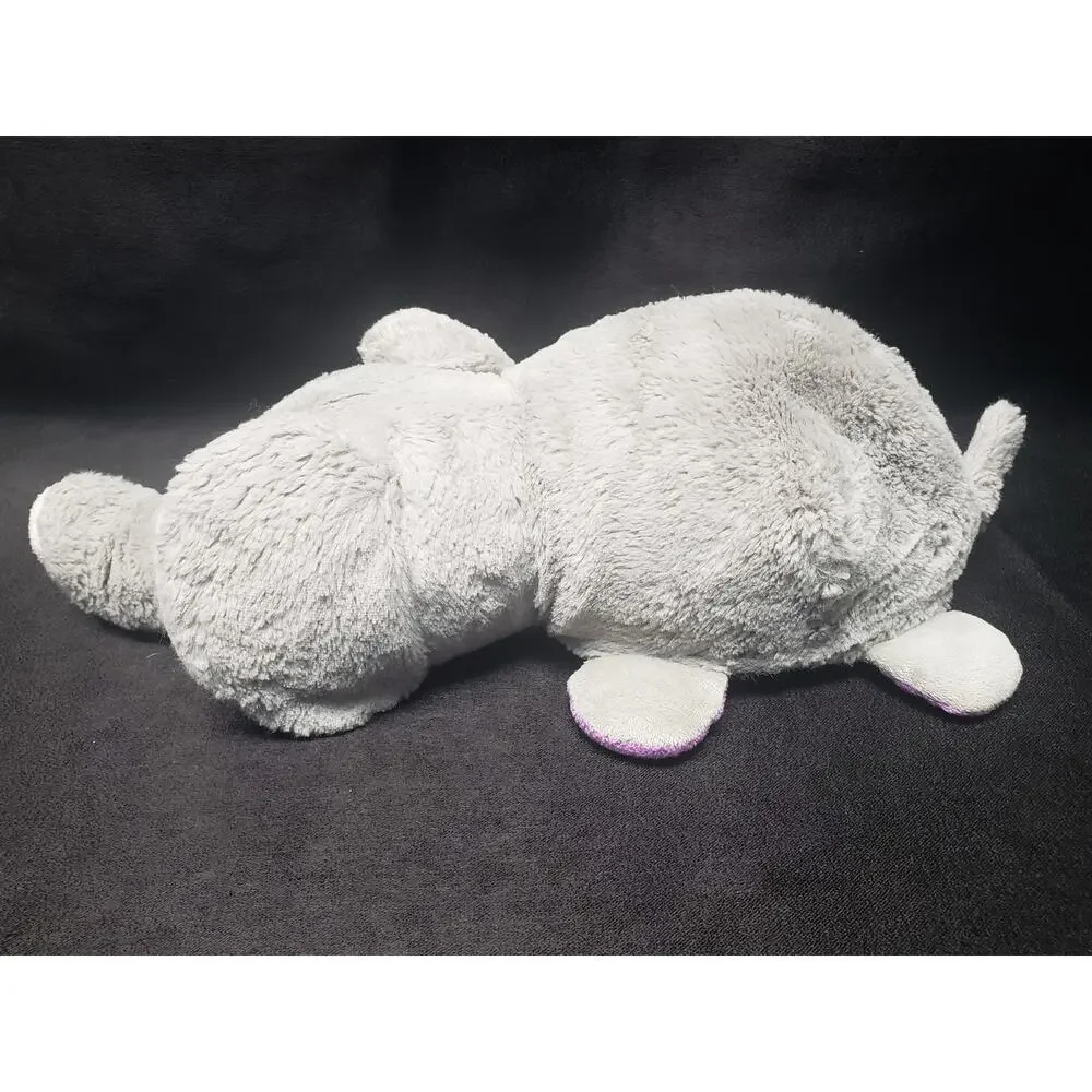 Flip A Zoo Stuffed Plush Animal/s Pink & Purple Unicorn & Blue Eyed Elephant